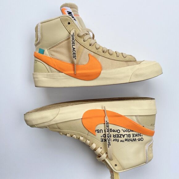 Size 10 - Nike Blazer Mid x OFF-WHITE All Hallows Eve 2018 AA3832-700 - Picture 2 of 6